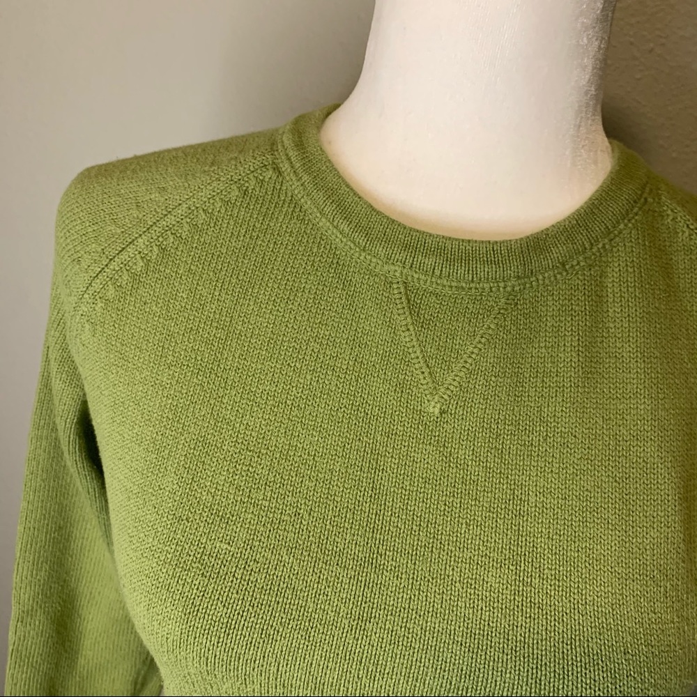 Eddie Bauer Green Knit Sweater - Picture 3 of 4